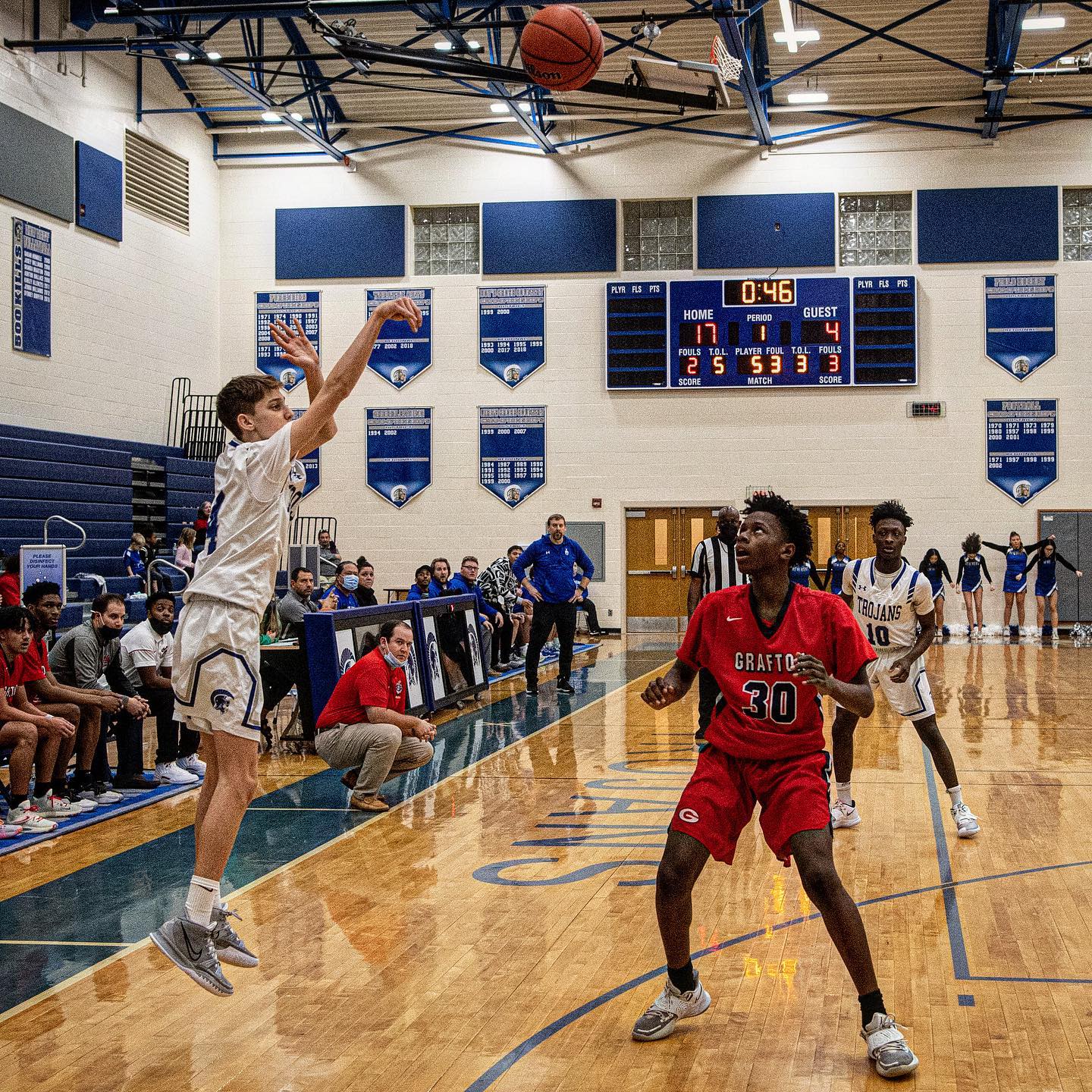 Will Ross in 9th grade as a varsity starter at New Kent High School